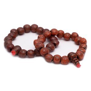 Two bead wrist bracelets zen yoga meditation